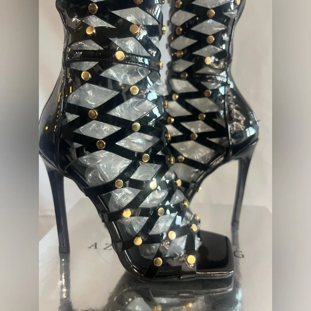 Azalea Wang Ravishing Caged Sandal - Picture 10 of 12